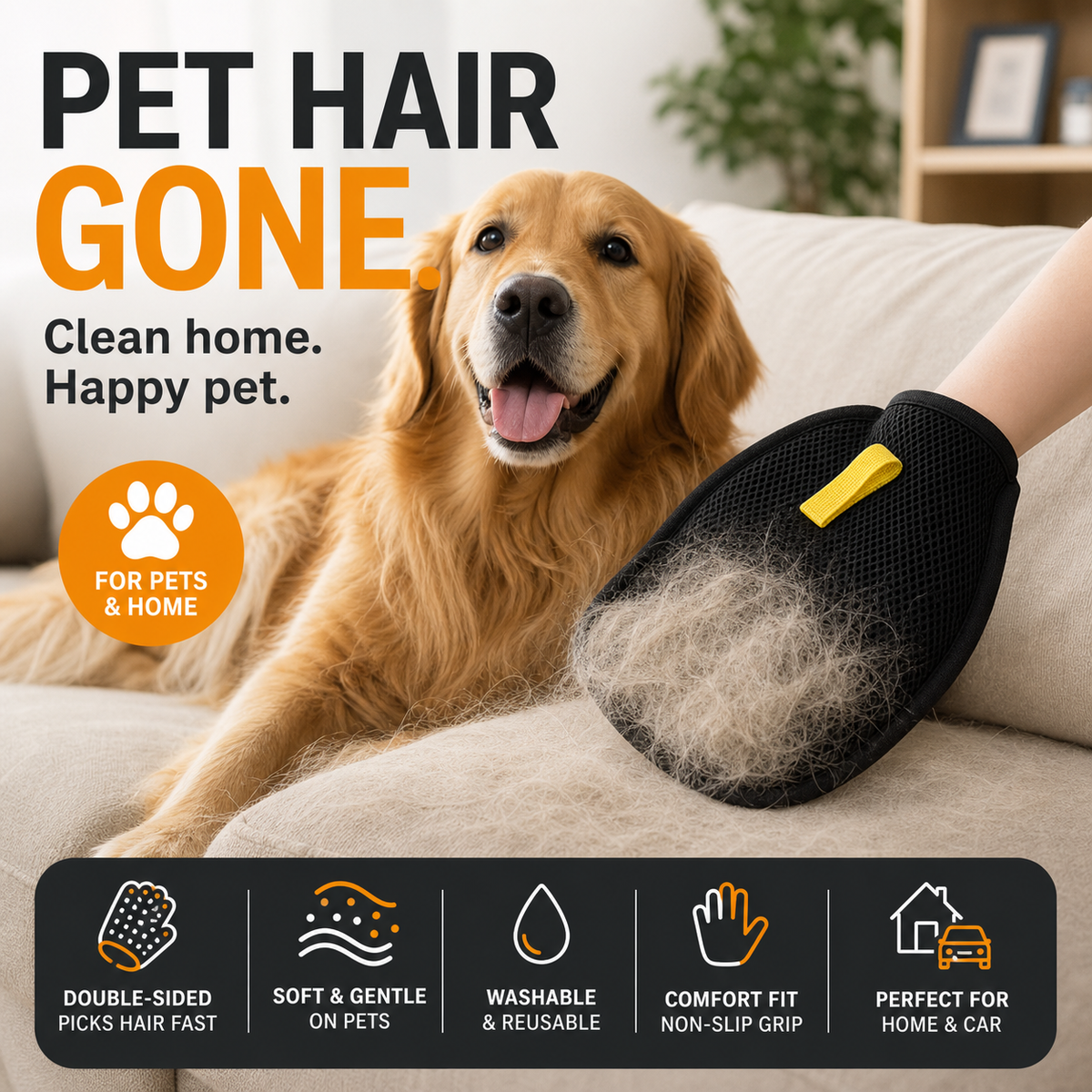 🐾 1 kaufen, 1 gratis! Tierhaarentferner-Handschuhe – beidseitige Silikonborsten, rutschfester Halt, waschbar und wiederverwendbar für Sofa, Kleidung und Teppiche 🧤