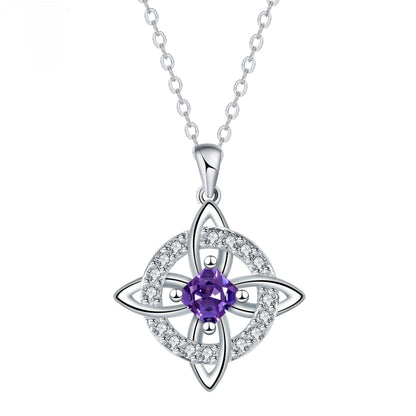 🔥 50 % Rabatt! Unisex-Halskette mit Hexenknoten-Anhänger – Symbol für Glück & Verbundenheit ✨📿 Langlebiges Kupfer, vielseitiger Stil für jeden Look, 12 Monatsdesigns zur Auswahl