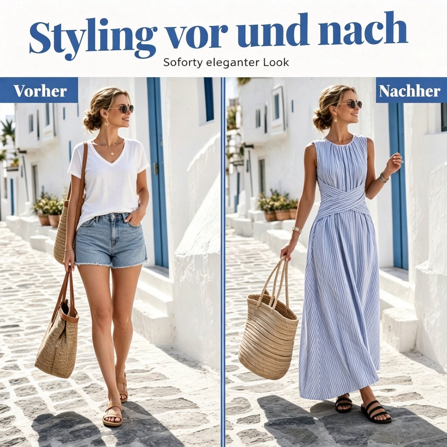 ⏳Zeitlich begrenztes Angebot: 50 % Rabatt👗Damen Ärmelloses Gestreiftes Maxikleid🎀
