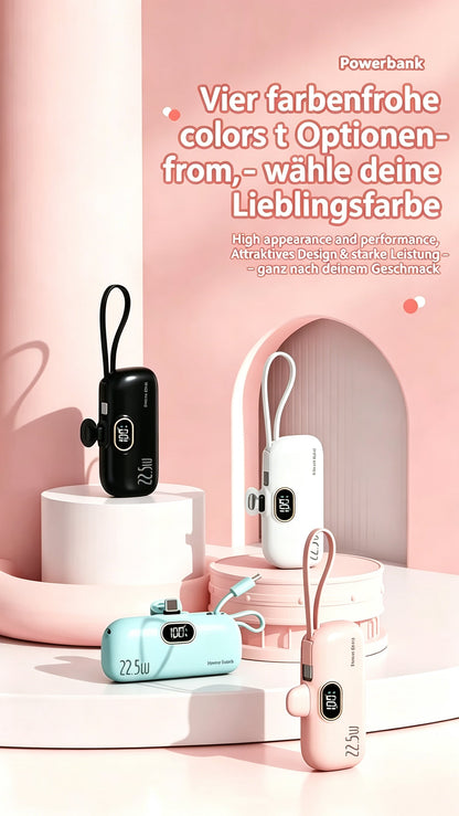 🔥VERKAUFSHIT – ÜBER 50.000+ VERKAUFT!🔋📱Mini-Powerbank 5000mAh – Tragbar, Schnellladung & Perfekt für Unterwegs✨