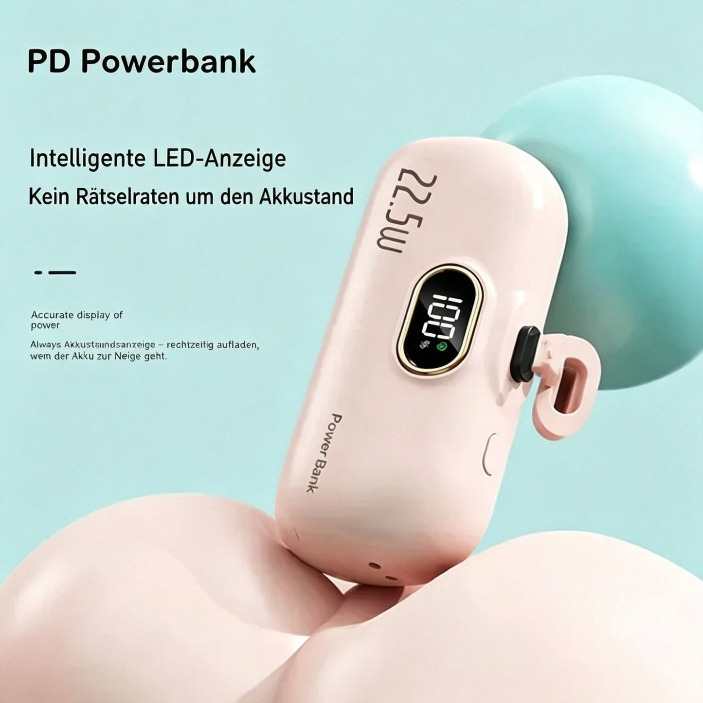 🔥VERKAUFSHIT – ÜBER 50.000+ VERKAUFT!🔋📱Mini-Powerbank 5000mAh – Tragbar, Schnellladung & Perfekt für Unterwegs✨