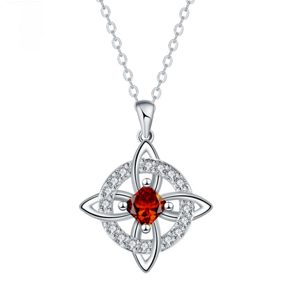 🔥 50 % Rabatt! Unisex-Halskette mit Hexenknoten-Anhänger – Symbol für Glück & Verbundenheit ✨📿 Langlebiges Kupfer, vielseitiger Stil für jeden Look, 12 Monatsdesigns zur Auswahl
