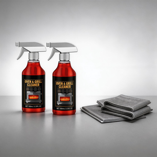 🧼Leistungsstarker Ofen- und Grillreinigungsspray: Müheloses Entfernen von Fett und Speiseresten – ohne hartes Schrubben!
