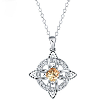 🔥 50 % Rabatt! Unisex-Halskette mit Hexenknoten-Anhänger – Symbol für Glück & Verbundenheit ✨📿 Langlebiges Kupfer, vielseitiger Stil für jeden Look, 12 Monatsdesigns zur Auswahl