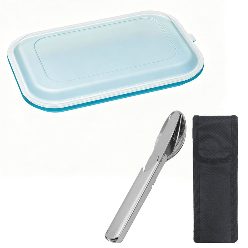 🍱✨ Tragbare Lunchbox aus lebensmittelechtem Silikon – 50% RABATT! BPA-frei, auslaufsicher, faltbar – perfekt für Arbeit, Reise & Picknick. 🔥💪