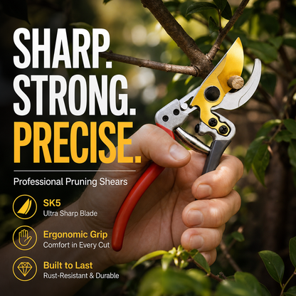 🌱Kaufe 2, erhalte 1 GRATIS! Robuste SK5-Gartenschere – Scharfer Schnitt, mühelose Gartenpflege! 🌿 Ultrascharfe Klinge, rutschfester Griff, stark für Äste & Sträucher ✂️