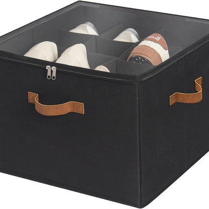 👟 50% RABATT! 🧺 Schuh-Aufbewahrungsbox aus Stoff – Zusammenklappbar, staubdicht & atmungsaktiv – Ideal für Schränke & Schlafzimmer ✨