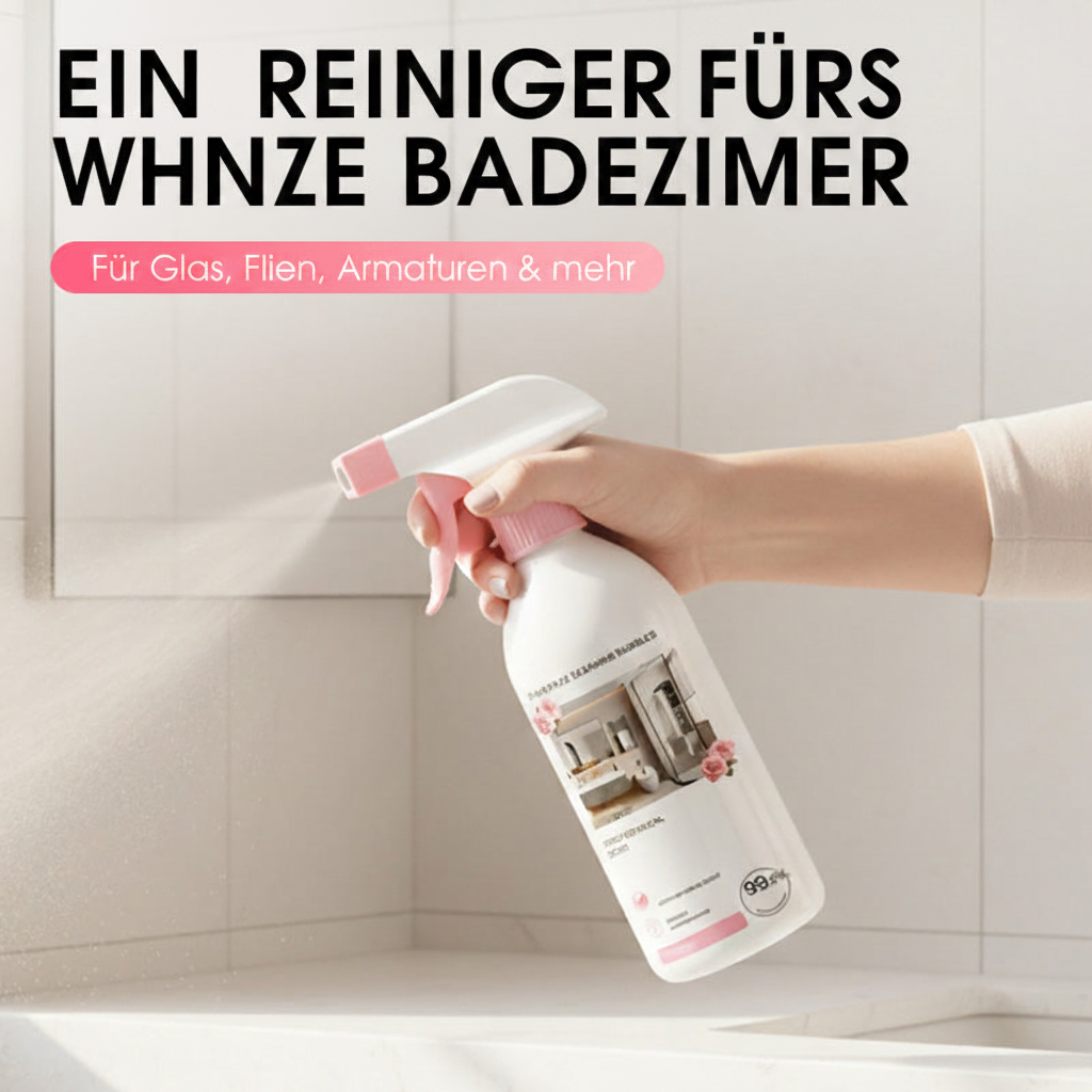 🥳HEISSER ANGEBOT 2026🥳💞ÜBER 50.000 VERKAUFT!🚿✨ 50 % RABATT! Mehrzweck-Badezimmerreiniger-Spray – Löst Kalk- und Seifenrückstände schnell auf. Kein mühsames Schrubben – einfach aufsprühen und abwischen für streifenfreien Glanz! 🧼💨