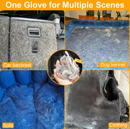 🐾 1 kaufen, 1 gratis! Tierhaarentferner-Handschuhe – beidseitige Silikonborsten, rutschfester Halt, waschbar und wiederverwendbar für Sofa, Kleidung und Teppiche 🧤
