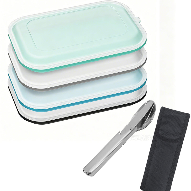 🍱✨ Tragbare Lunchbox aus lebensmittelechtem Silikon – 50% RABATT! BPA-frei, auslaufsicher, faltbar – perfekt für Arbeit, Reise & Picknick. 🔥💪