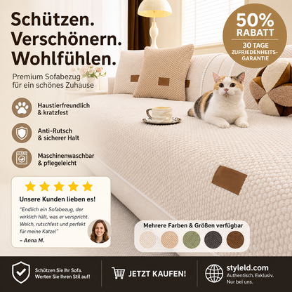 🛋️ 50% RABATT! 🧼 Dicke rutschfeste waschbare Sofaabdeckung – Strapazierfähig, pflegeleicht & perfekt für Haushalte mit Haustieren und Kindern 🐾