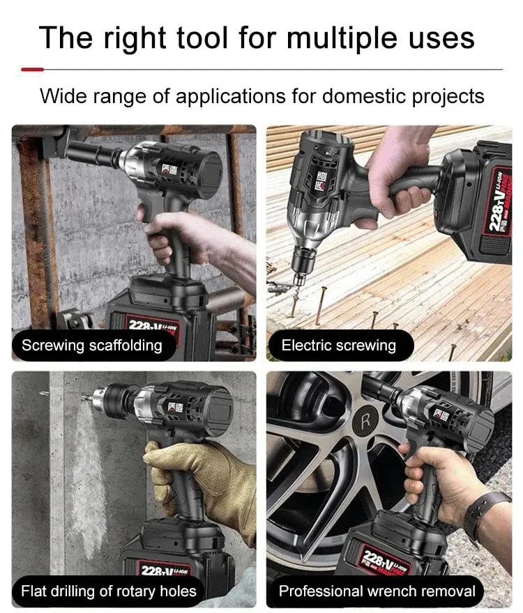 🔧 54% RABATT! ⚡ Bürstenloser Elektroschrauber – Leistungsstark – Ohne Bürstenverschleiß, Langlebig & Hohe Effizienz 🛠️