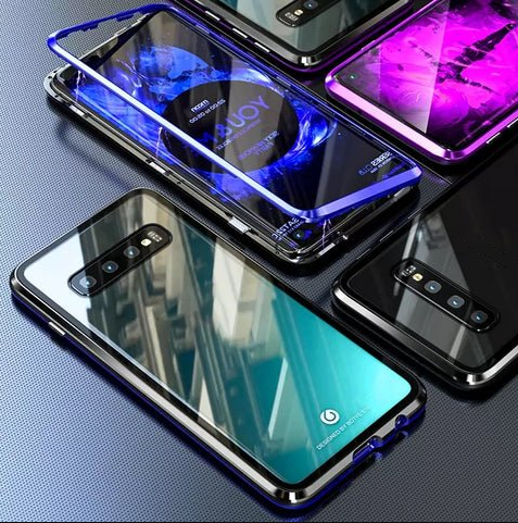 🔥58% Rabatt für kurze Zeit🔥Magnetische doppelseitige Telefonhülle aus gehärtetem Glas mit Anti-Peeping-Effekt für die Samsung-Serie S21-25