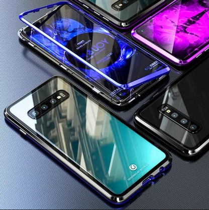 🔥58% Rabatt für kurze Zeit🔥Magnetische doppelseitige Telefonhülle aus gehärtetem Glas mit Anti-Peeping-Effekt für die Samsung-Serie S21-25