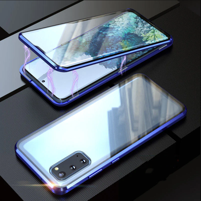 🔥58% Rabatt für kurze Zeit🔥Magnetische doppelseitige Telefonhülle aus gehärtetem Glas mit Anti-Peeping-Effekt für die Samsung-Serie S21-25