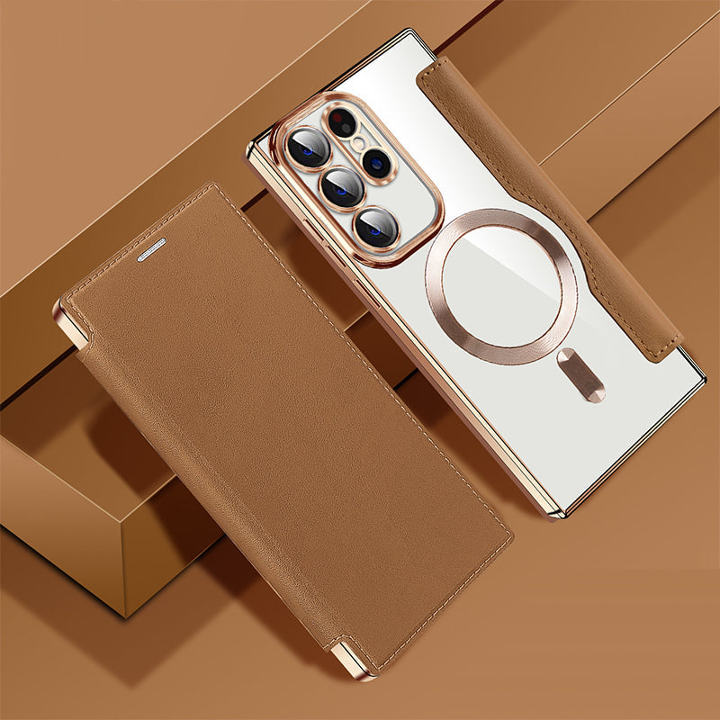 💖Neue, heiß verkaufte💖Samsung-Handyhülle mit Lederstruktur und Kartenhalter