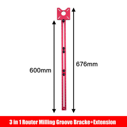 🔧 50% RABATT! 💥 3-in-1 Router-Fräsen-Nut-Halterung – Verstellbar & mit Skalen – Ideal für präzise Fräsarbeiten, Nuten und Falze – robust, stabil & vielseitig – inklusive kostenlosem Versand 📦✨🛠️