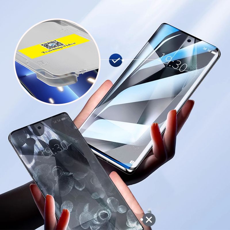 Anti-Spy Glas Displayschutzfolie mit automatischer, blasenfreier Staubentfernung für Galaxy S24/S23 Serie