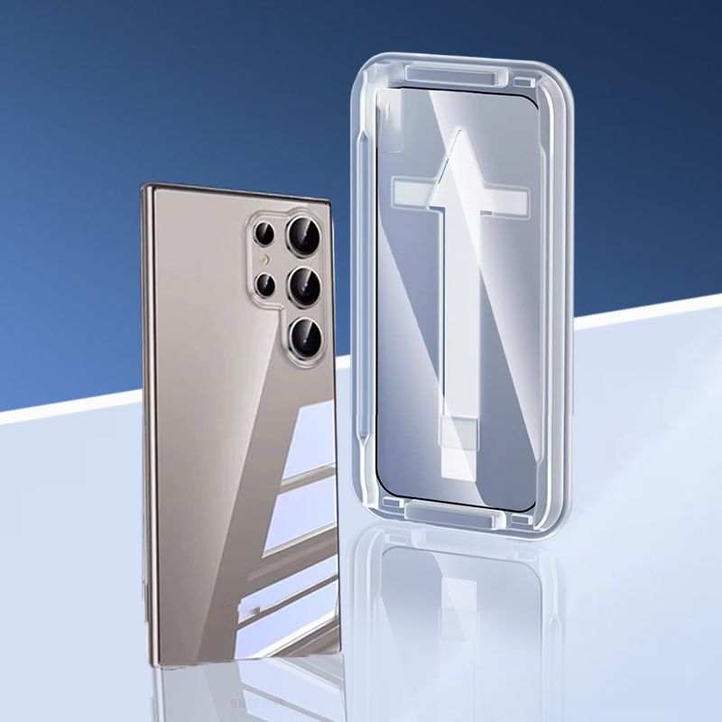 Anti-Spy Glas Displayschutzfolie mit automatischer, blasenfreier Staubentfernung für Galaxy S24/S23 Serie