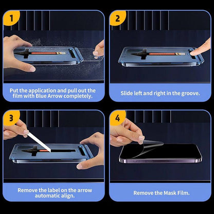 Anti-Spy Glas Displayschutzfolie mit automatischer, blasenfreier Staubentfernung für Galaxy S24/S23 Serie