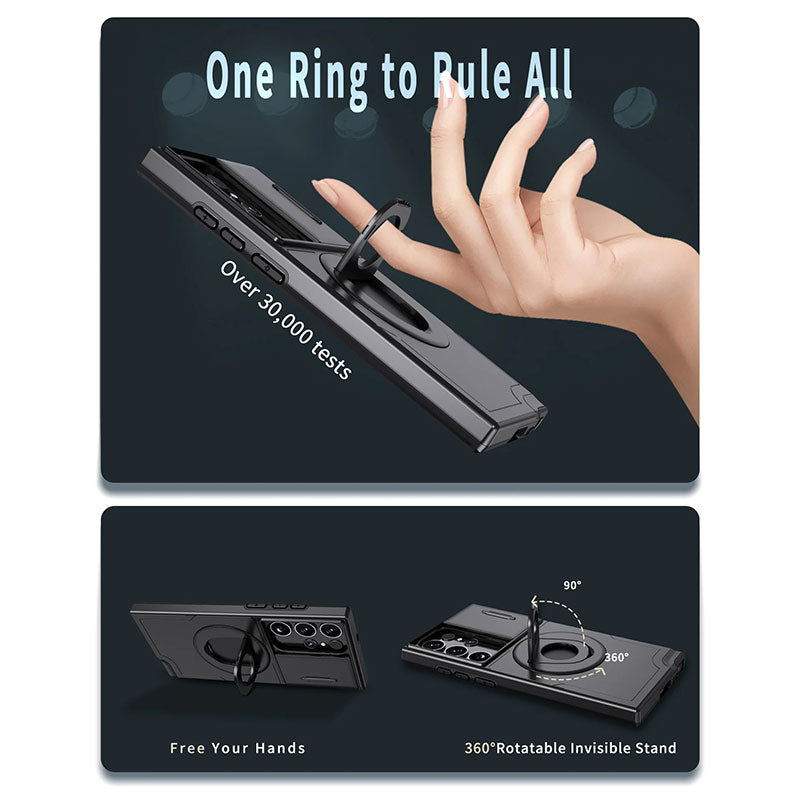 Samsung Military Grade stoßfestes Gehäuse mit Ring Kickstand