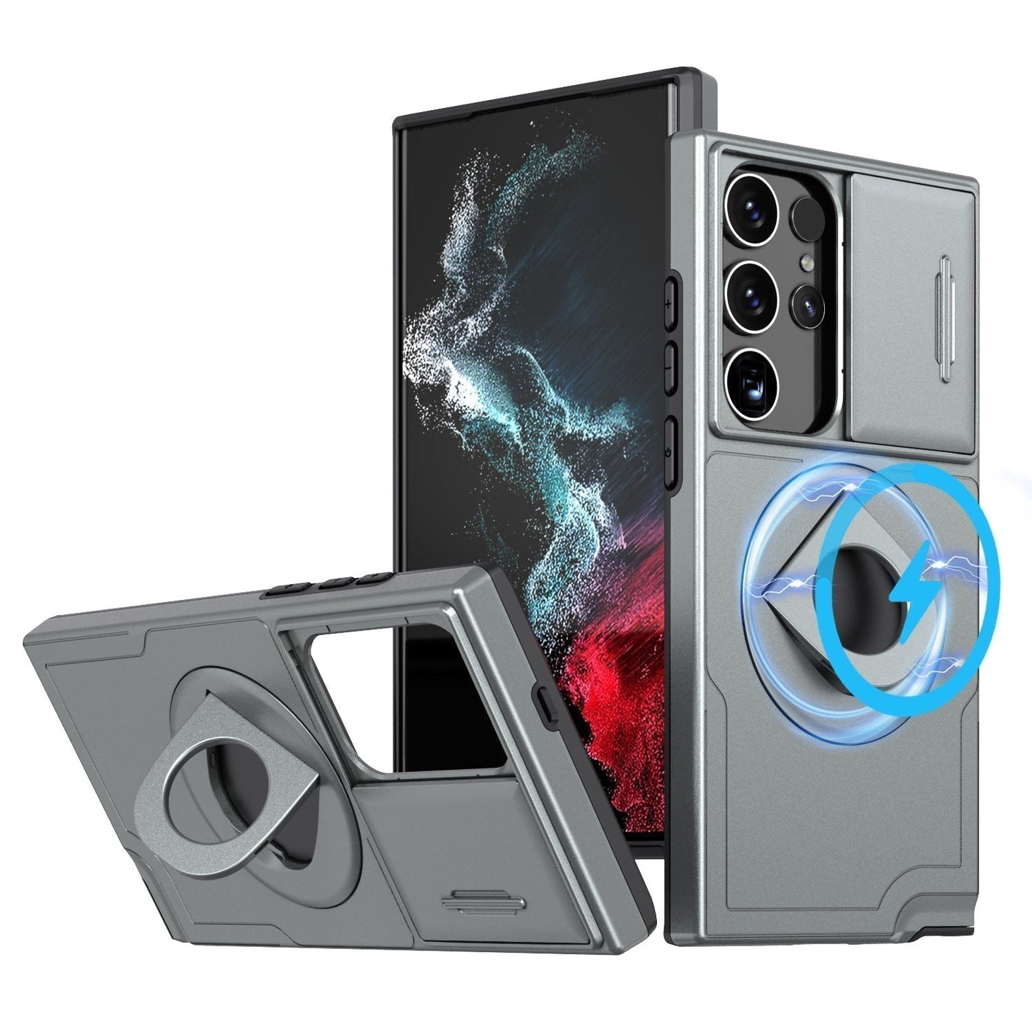 Samsung Military Grade stoßfestes Gehäuse mit Ring Kickstand