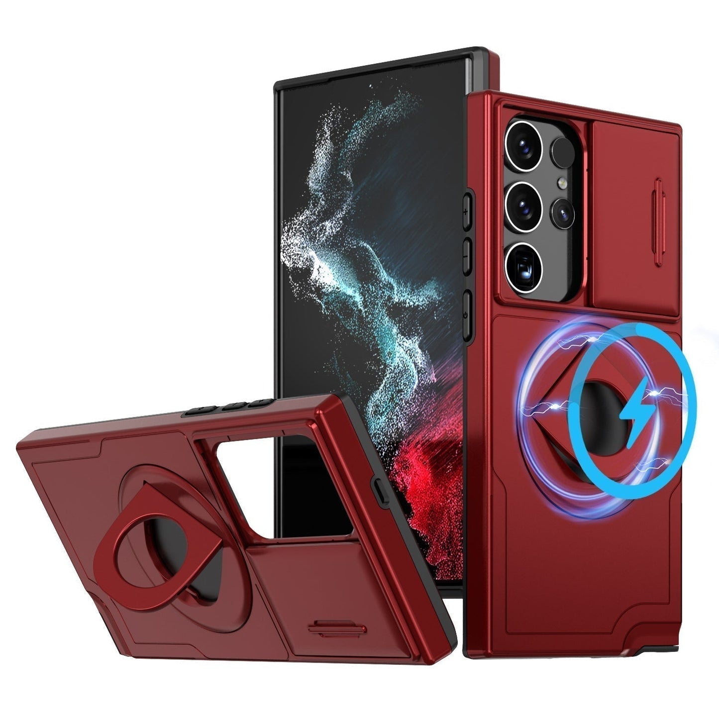 Samsung Military Grade stoßfestes Gehäuse mit Ring Kickstand