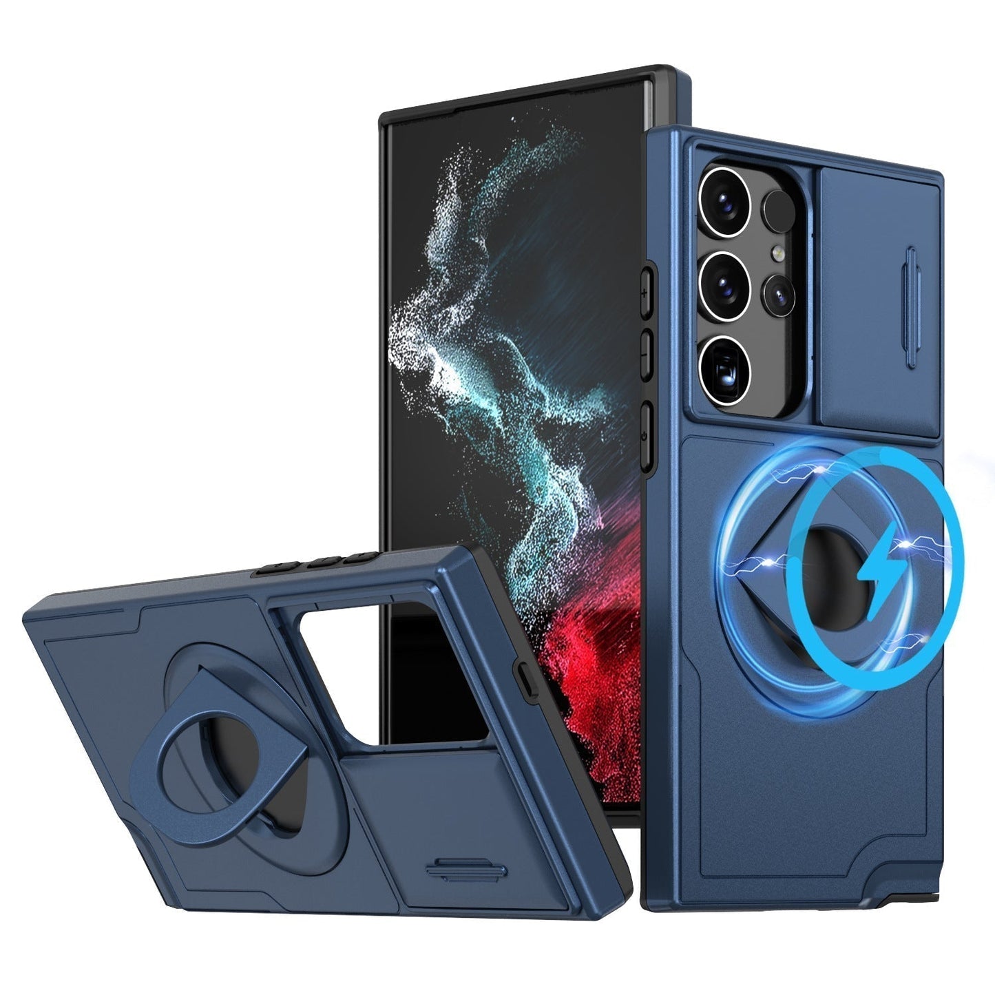 Samsung Military Grade stoßfestes Gehäuse mit Ring Kickstand