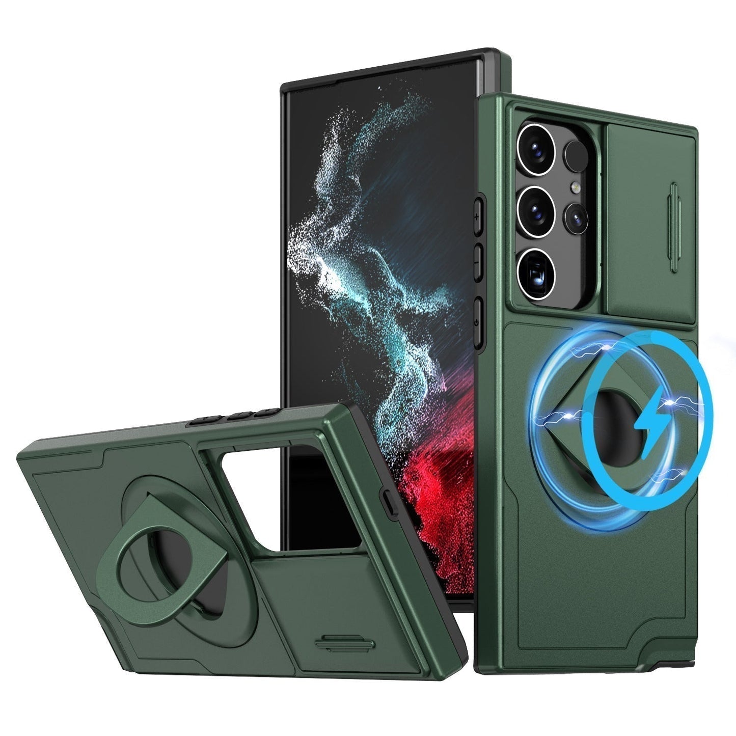 Samsung Military Grade stoßfestes Gehäuse mit Ring Kickstand