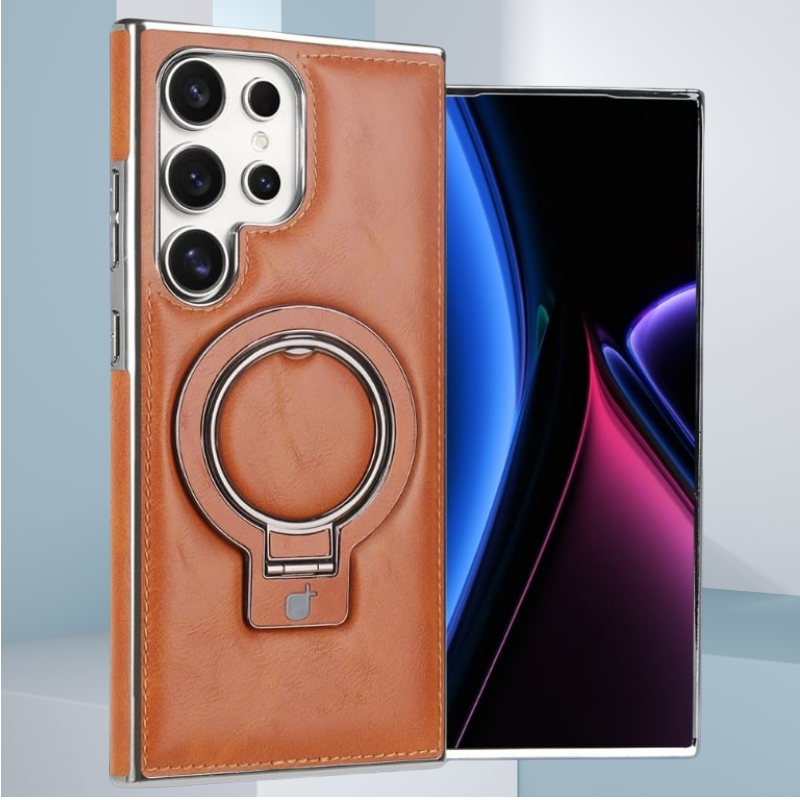 Magnetische Handyhülle mit Ständer im Retro-Stil für Samsung