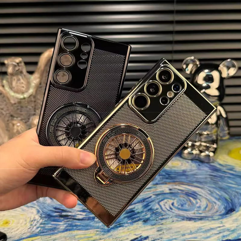 Schlanke Handyhülle mit Wärmeableitung und Gyroskop-Magnethalterung für Samsung S24-21, Note20