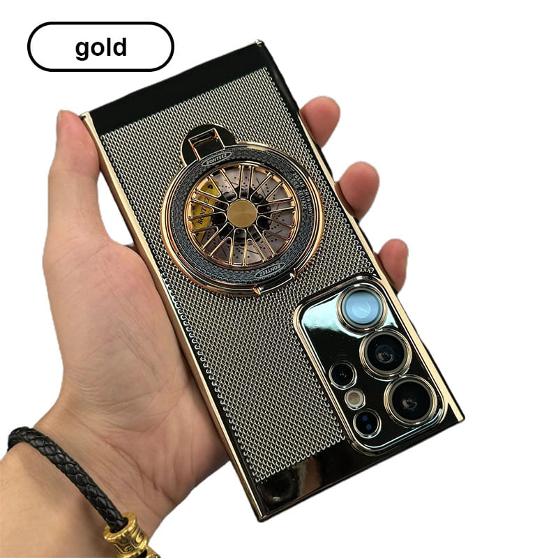Schlanke Handyhülle mit Wärmeableitung und Gyroskop-Magnethalterung für Samsung S24-21, Note20