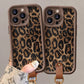 Leopard Print Tasche für iPhone mit Lanyard