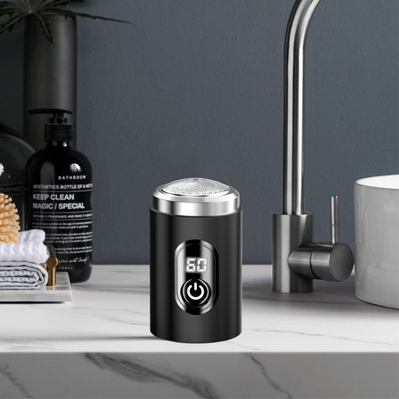🎁🔌Tragbarer, wiederaufladbarer Mini-Rasierer mit Digitalanzeige💧