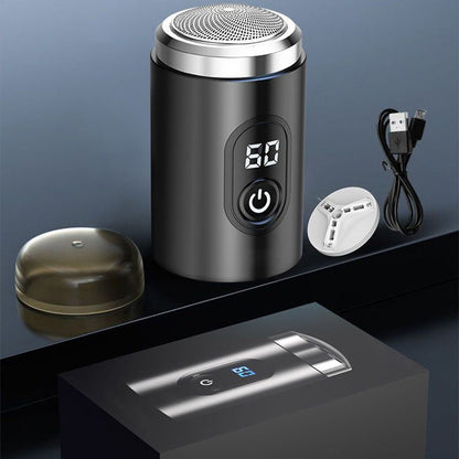 🎁🔌Tragbarer, wiederaufladbarer Mini-Rasierer mit Digitalanzeige💧
