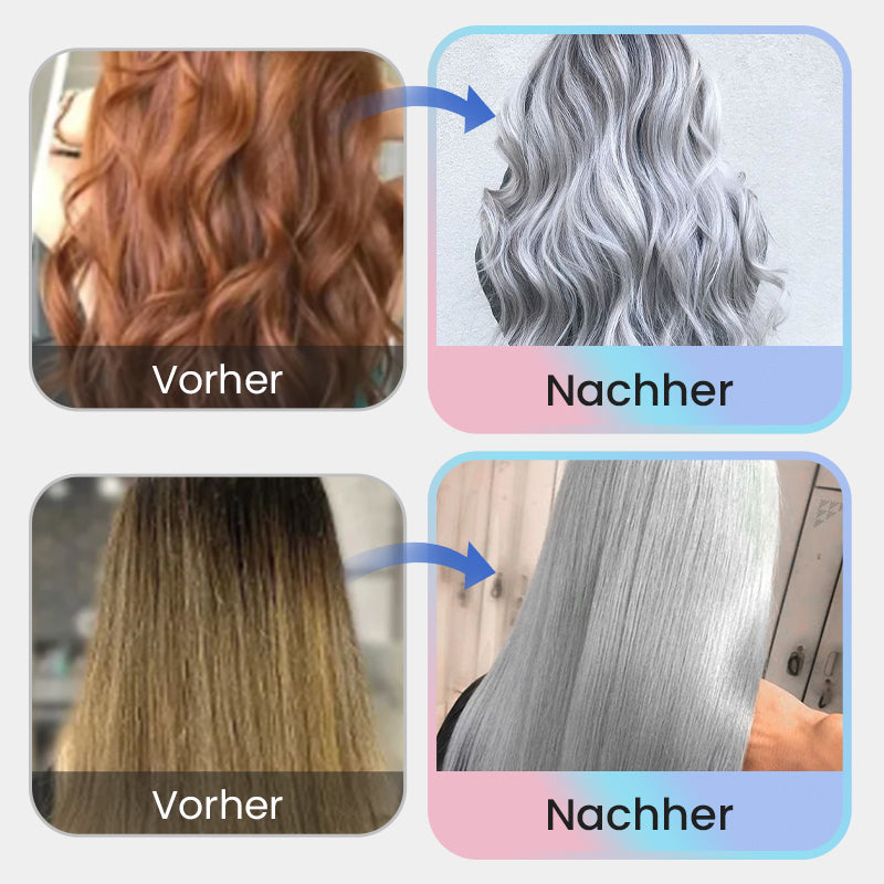 ✨️Bestseller✨️2-in-1-Silber-Haarfarbe mit natürlichem Essenz-Extrakt