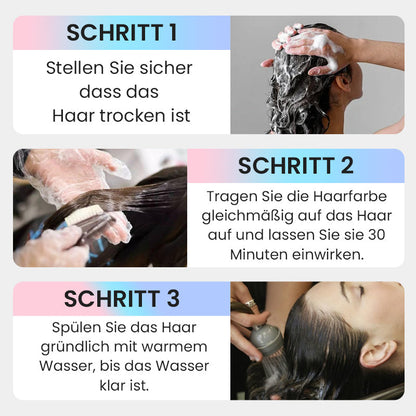 ✨️Bestseller✨️2-in-1-Silber-Haarfarbe mit natürlichem Essenz-Extrakt