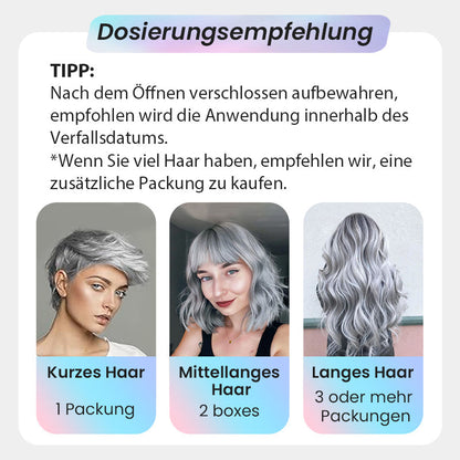✨️Bestseller✨️2-in-1-Silber-Haarfarbe mit natürlichem Essenz-Extrakt