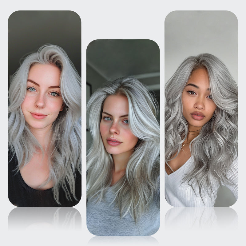 ✨️Bestseller✨️2-in-1-Silber-Haarfarbe mit natürlichem Essenz-Extrakt