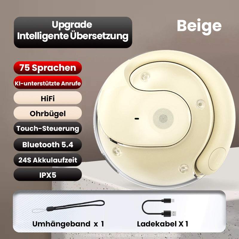 🎧🔥 50% RABATT! Intelligente kabellose Bluetooth Übersetzung Ohrhörer – Echtzeit-Sprachübersetzung, AI-Noise-Cancelling & bis zu XX h Akkulaufzeit – Perfekt für Reisen, Business & Meetings ✨