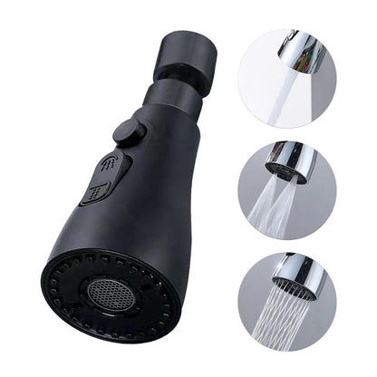 360 Grad rotierender Hochdruck Wasserhahn + Adapter
