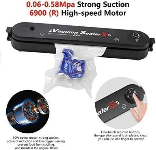 📦 JETZT 50 % RABATT! ⚡ Automatische Vakuumiermaschine – Ein-Knopf-Bedienung, verlängert die Frische von Lebensmitteln und kompaktes Design 🍖