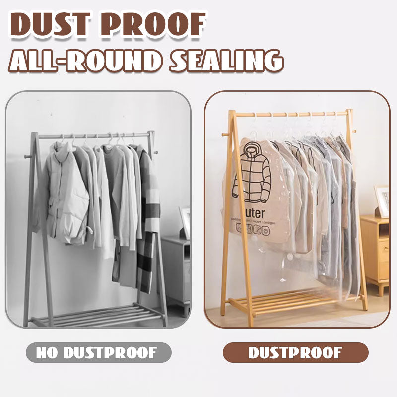 💨✨ Aufhängbarer Vakuumbeutel 50% Rabatt💞💪 Platzsparen, Staubschutz, Wiederverwendbar für Kleidung & Reisen