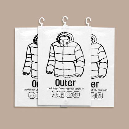 💨✨ Aufhängbarer Vakuumbeutel 50% Rabatt💞💪 Platzsparen, Staubschutz, Wiederverwendbar für Kleidung & Reisen