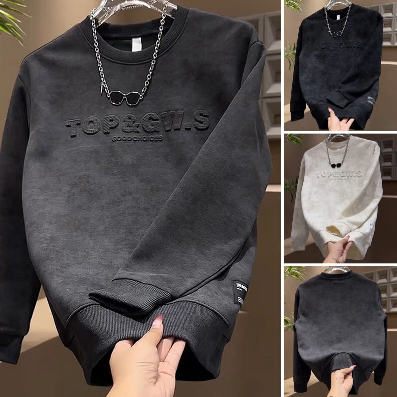 Lässiges Rundhals-Sweatshirt für Herren