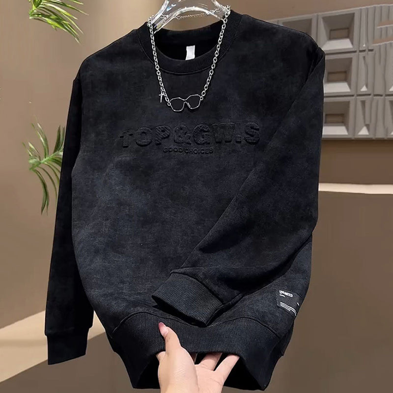 Lässiges Rundhals-Sweatshirt für Herren