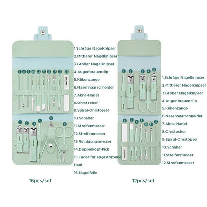 ⏳Begrenzte Zeit 50% Rabatt💥Nagelknipser tragbares Set (12/16 Stück)