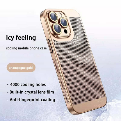 Neue Wärmeableitung Plating Fine Hole Protector Telefon Fall