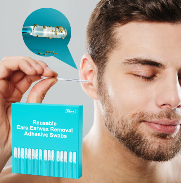 ⏰Letzter Tag Verkauf 50% Rabatt🔥Wiederverwendbare Klebetupfer zur Entfernung von Ohrenschmalz👂
