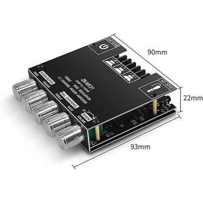 🔊🎵Bluetooth-kompatibles 2.1-Kanal-Audio-Leistungsverstärkermodul📡 Drahtlose Verbindung, kraftvoller Klang, ideal für Musikliebhaber!